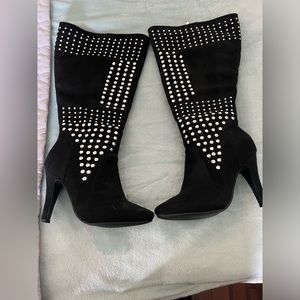 Black Studed Boots